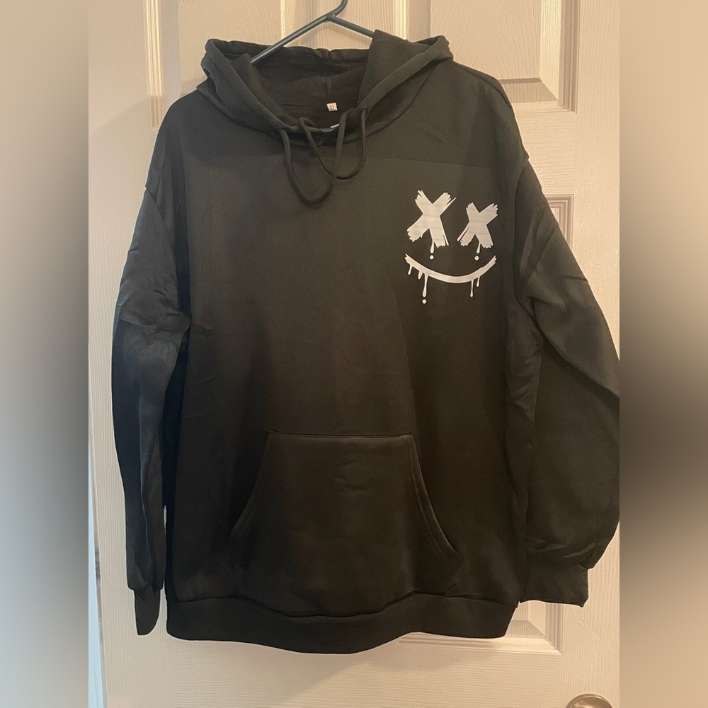 Black Graphic Hoodie